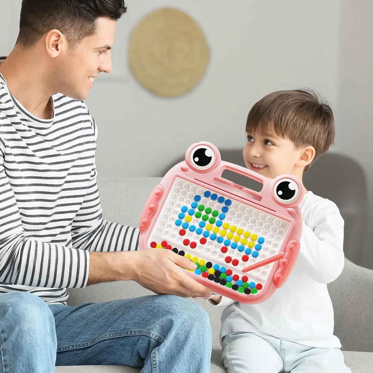 Tavolo da disegno magnetico per bambini,Tavolo da disegno magnetico, Simpatico tappetino per doodle con magnete a forma di rana, Giocattoli magnetici da tavolo Doodle per ragazze e ragazzi, giocattolo