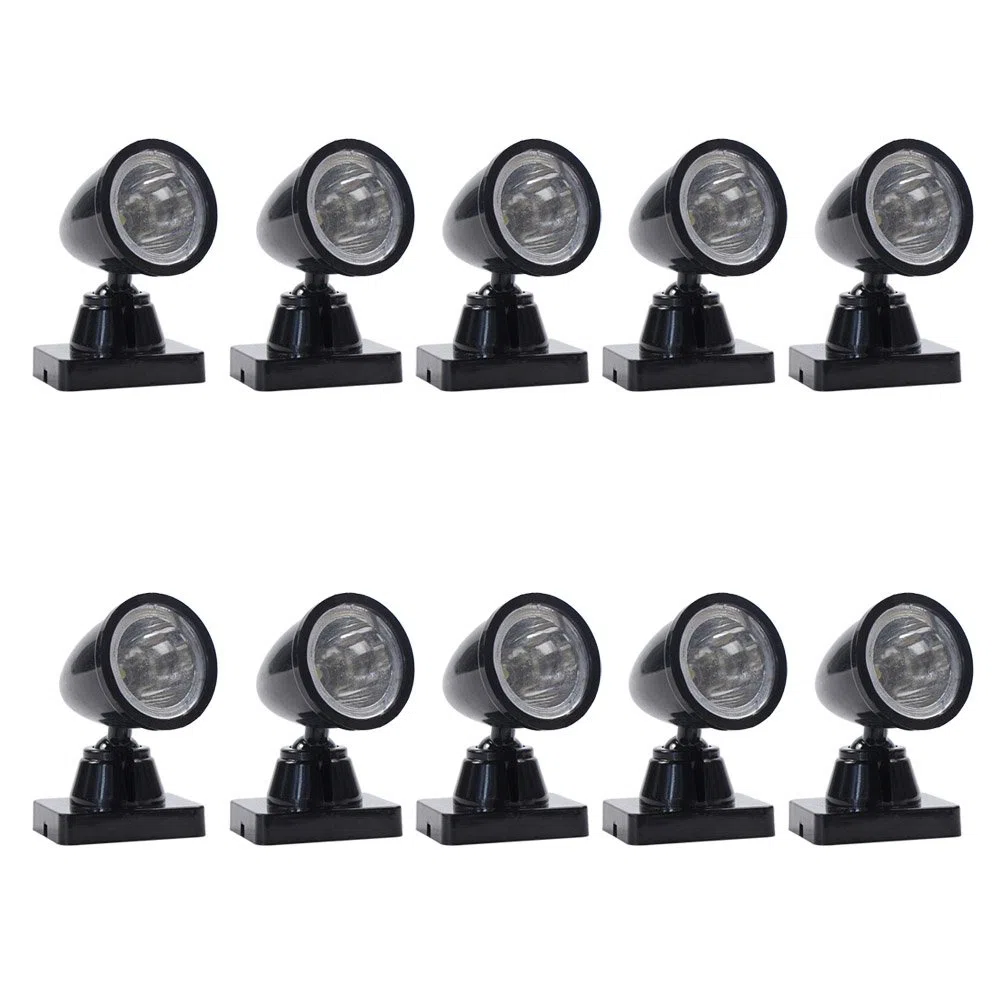 Evemodel LYC18 10 pz Modello Ferroviario Natale Lampada Post Luci di Inondazione O Scala LED NUOVO