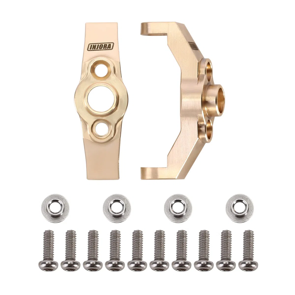 INJORA Ottone Sterzo Blocchi Knuckle e Caster Blocchi C-Hub per TRX4M 1/18 RC Crawler Upgrade Parts