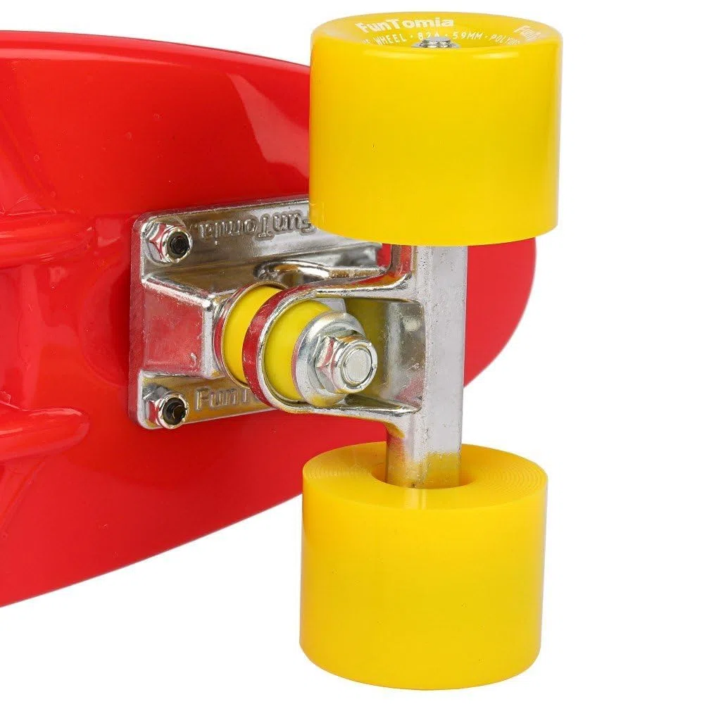 FunTomia Skateboard Mini Cruiser da 57 cm con T-Tool, cuscinetti a sfera ABEC-9, ruote LED, bambini principianti