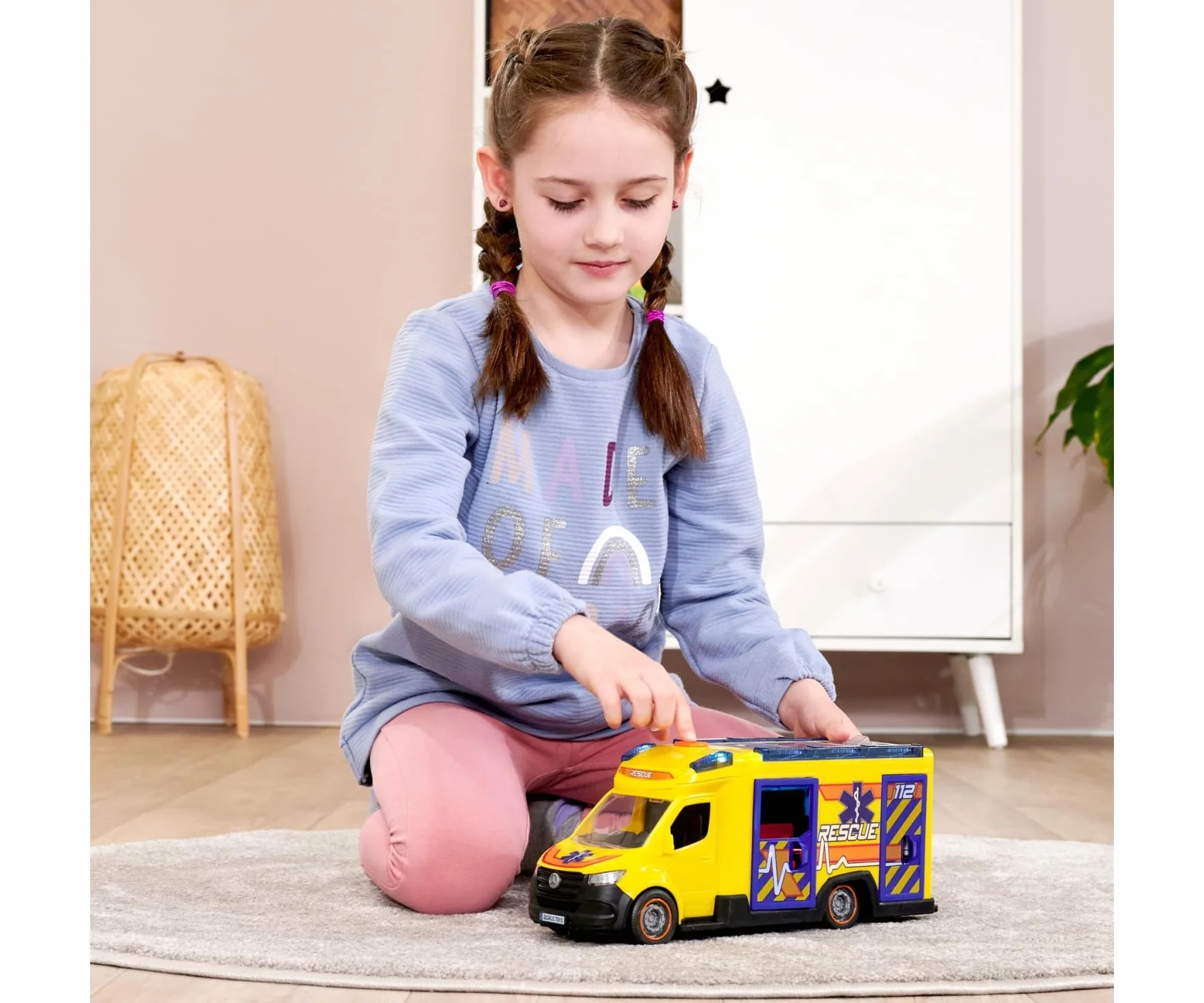 Dickie Toys - SPRINTER AMBULANZA FUOCO E SALVATAGGIO