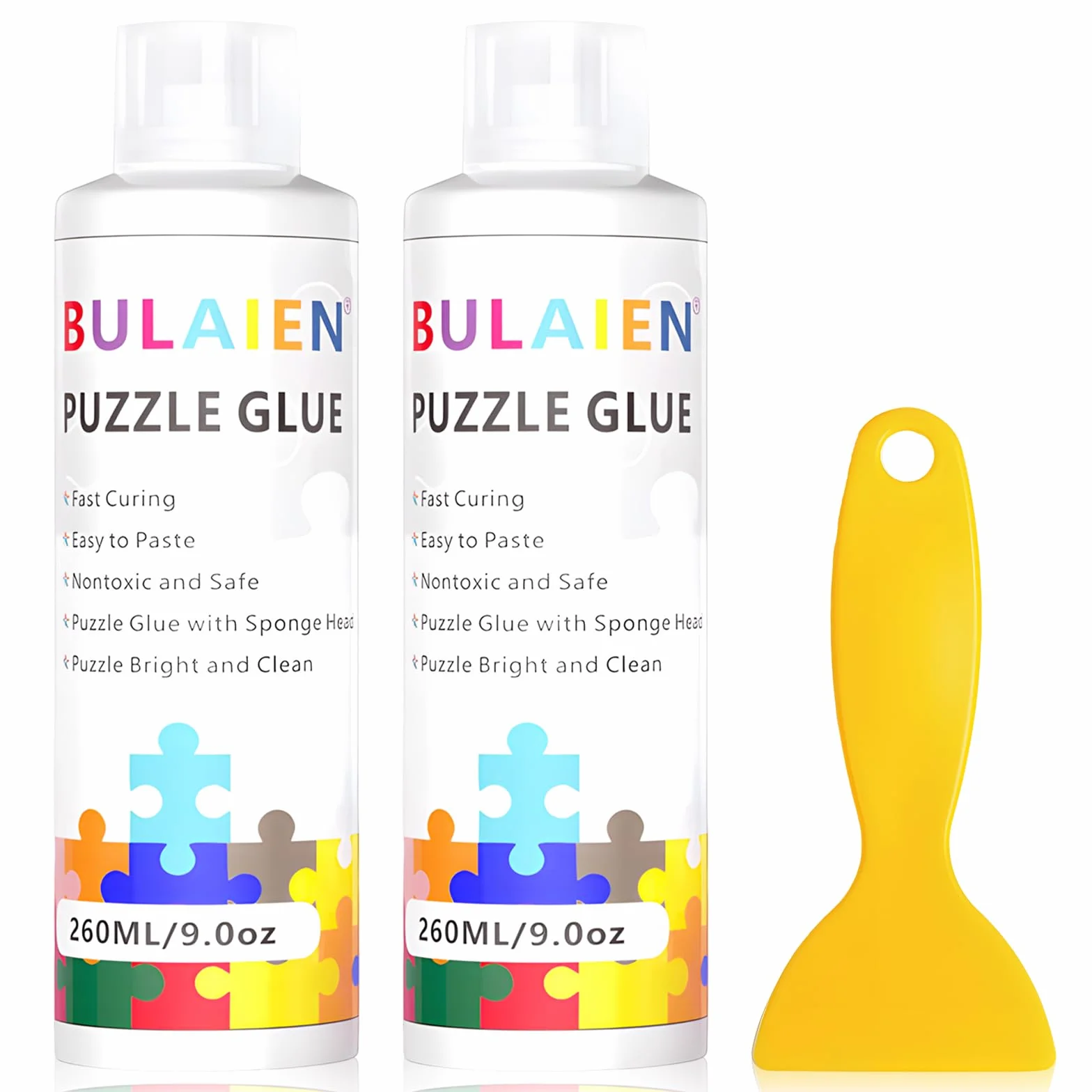 Colla Per Puzzle 2*260ml Colla Puzzle Con Testa In Spugna Accessori Per Puzzle Per Adulti E Bambini