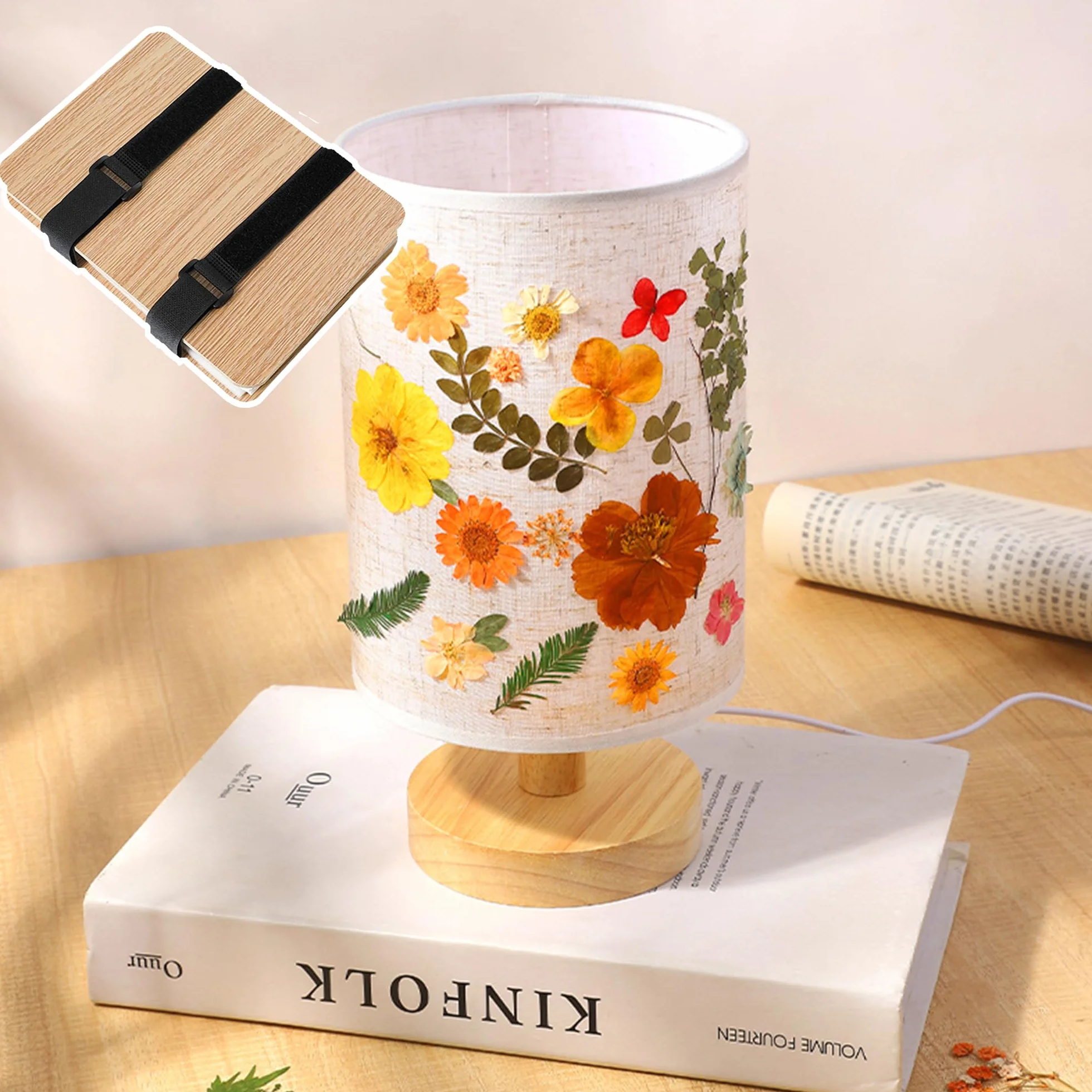 QSLKI Kit in Legno Per Pressatura Fiori, Piante e Foglie - 15x21cm Con 6 Strati Per Adulti e Bambini - Perfetto Per Arti e Mestieri