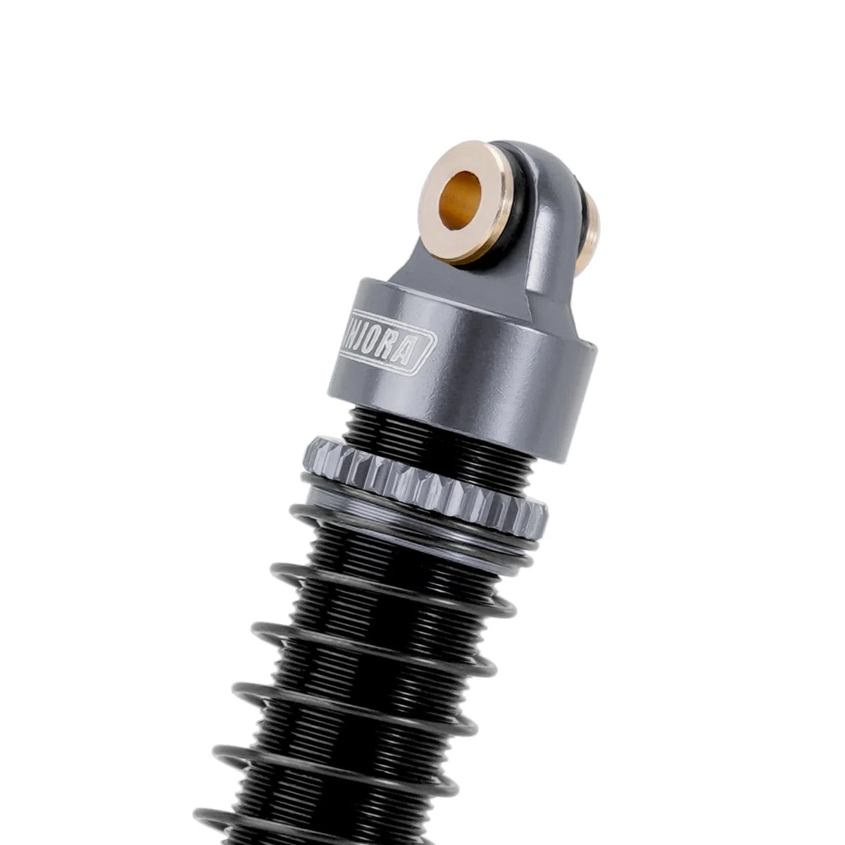 INJORA 59MM Ammortizzatori Long Threaded Ammortizzatore Smorzatore Olio per TRX4M K10 High Trail Upgrade 1/18, Grigio