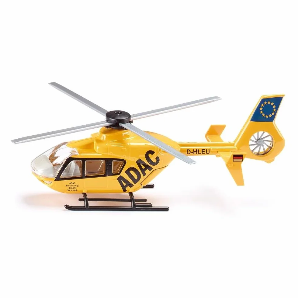 Siku 2539, Elicottero di soccorso, 1:55, Metallo,Plastica, Giallo, Rotori mobili