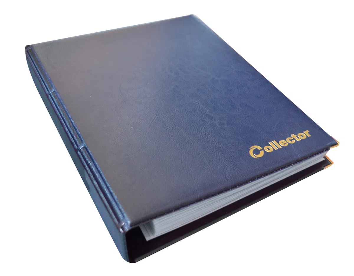 Banconote, Album Cartella, Libro per Banconote, con 15 Pagine E 15 DIVISORI – Alta capacità Blu