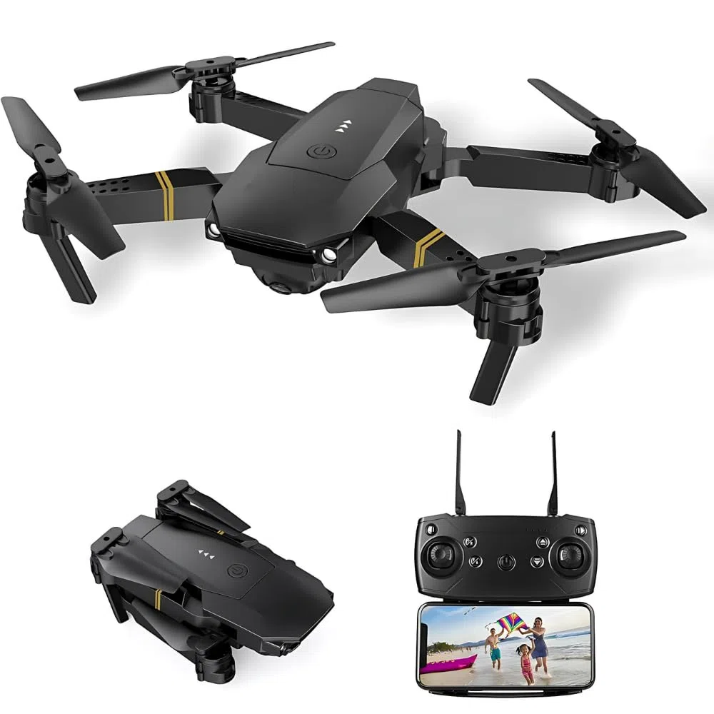 Mini Drone Pieghevole con Fotocamera 4K Ultra HD con Telecomando Wi-Fi