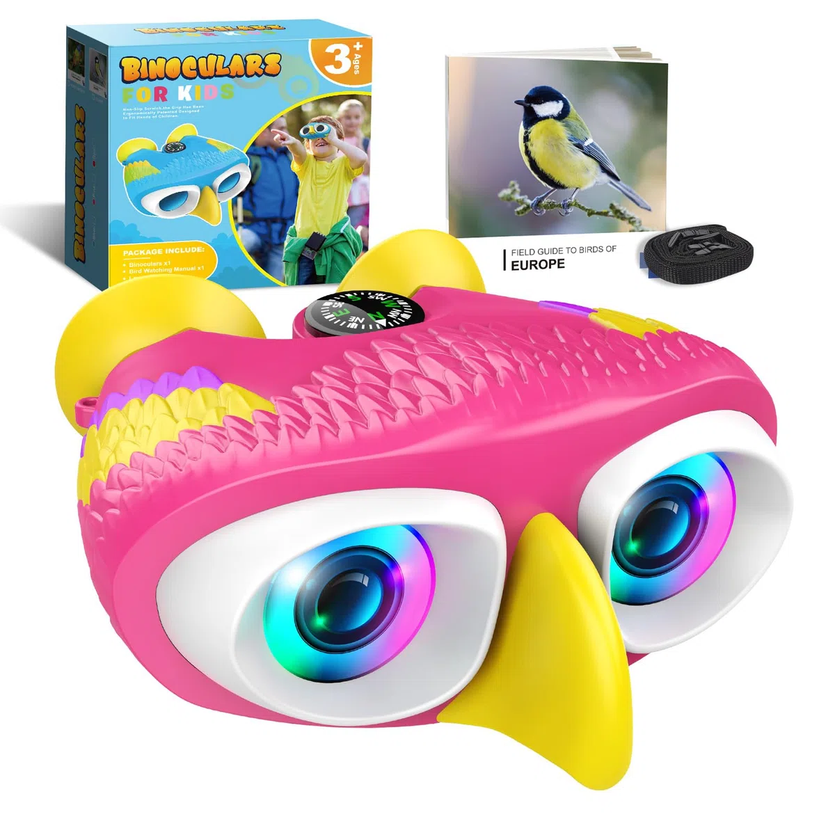 Dislocati Giocattoli Bambina 3-10 Anni, Binocolo Bambini Regali Bambina 4 5 6 7 8 9 Anni Giochi Bambini 3-10 Anni Femmina Regali Natale Bambini Kit Esploratore Gadget Compleanno Bambini