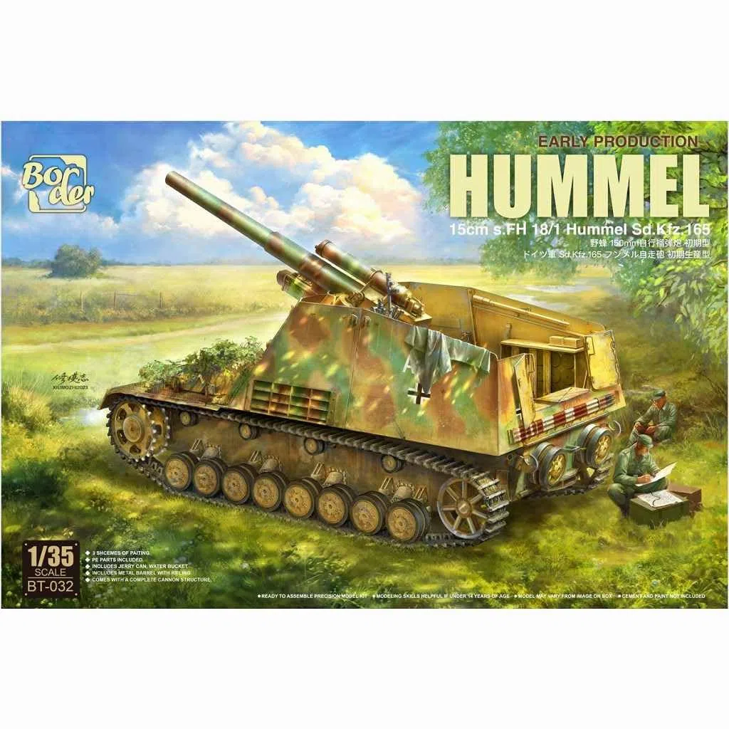 Border model - 15 cm s fh 18/1 hummel sd kfz 165 1/35 - border model bt-032