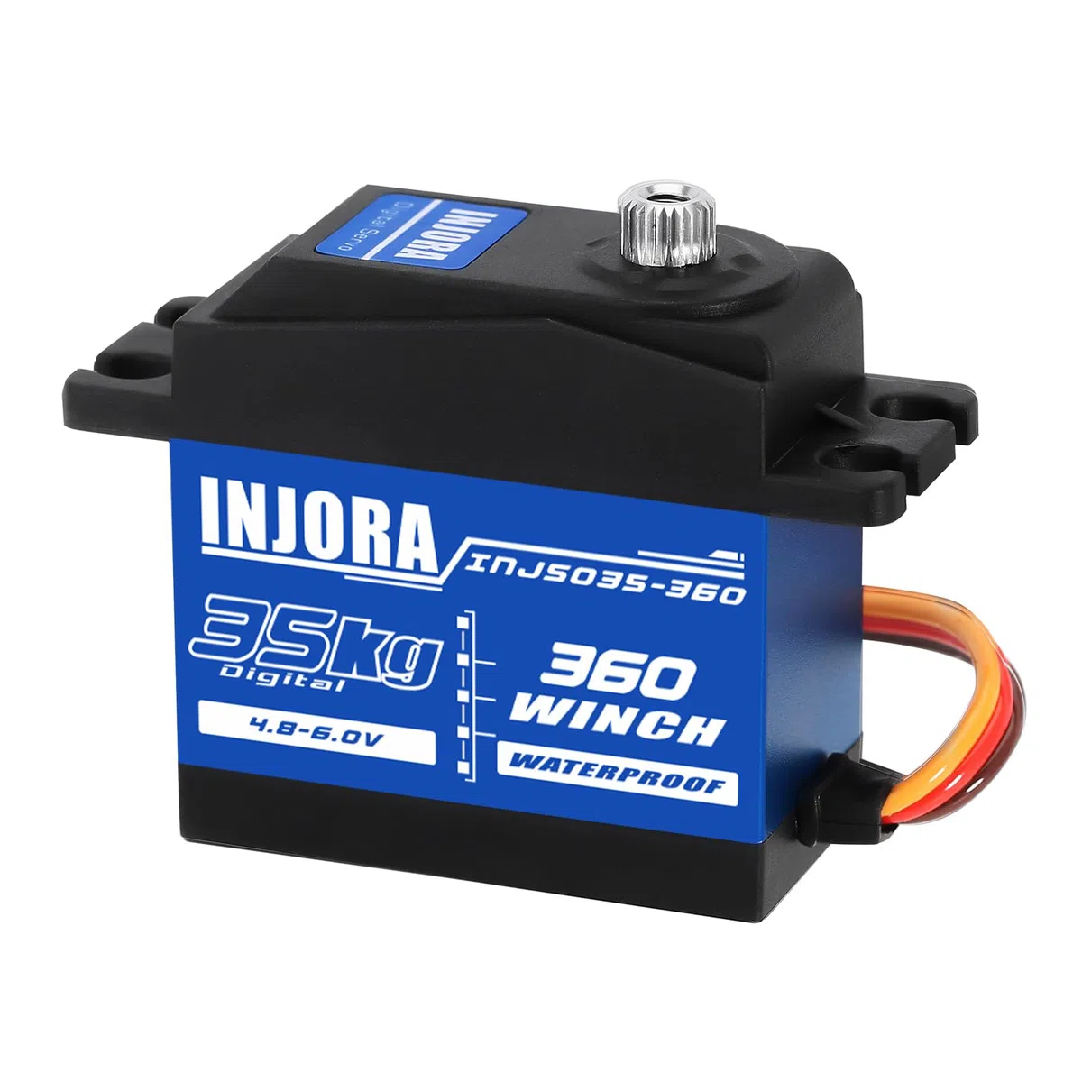 INJORA 35KG Digitale Servo Impermeabile Rotazione 360 per RC Crawler Modello Barca Auto