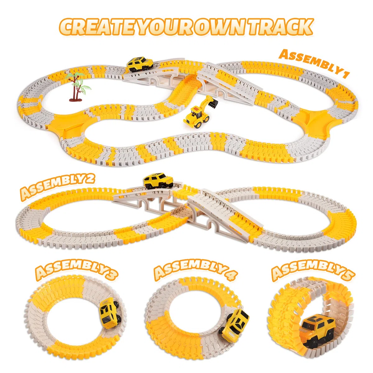 Adeokay Giocattoli A Partire Da 3 4 5 6 7 8 Anni Ragazzo, Pista Da Corsa Per Bambini Regalo Ragazzo Giocattolo Per Bambini 3-8 Anni Regalo di Compleanno Per Bambini Autocarro Dai 3-8 Anni