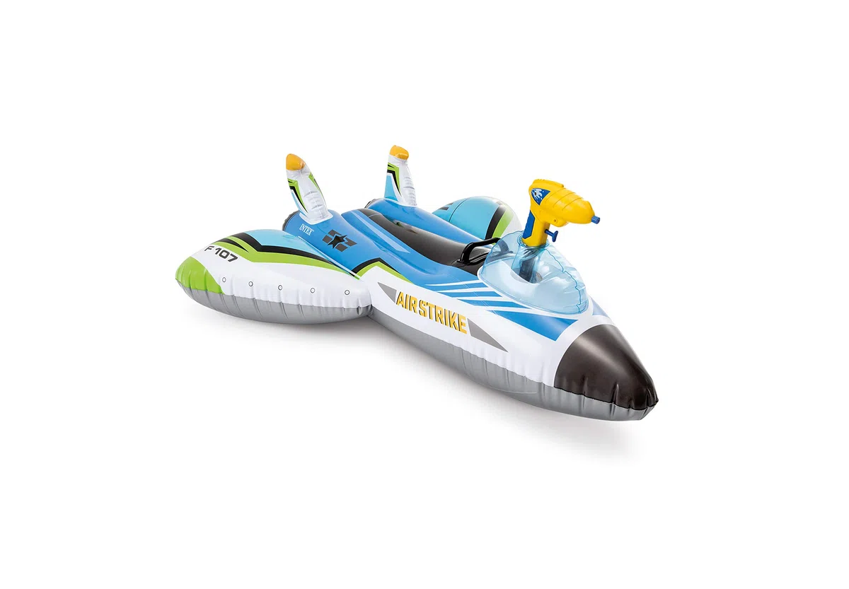 Intex Pistola ad Acqua Aereo 116,8 x 116,8 cm, per Bambini dai 3 anni in su, 1 galleggiante, colore può variare