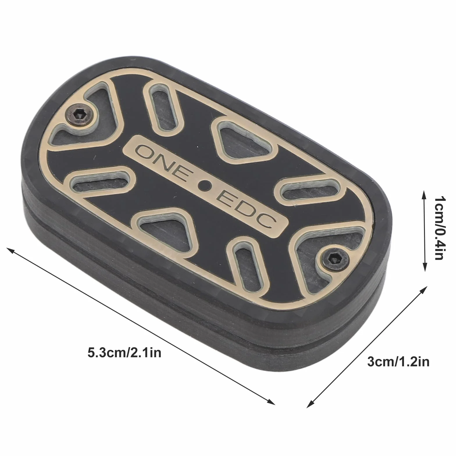 Keenso Fidget Slider, Giocattolo Slider in Fibra di Carbonio Stile Tascabile Allevia L'ansia Fidget Toy