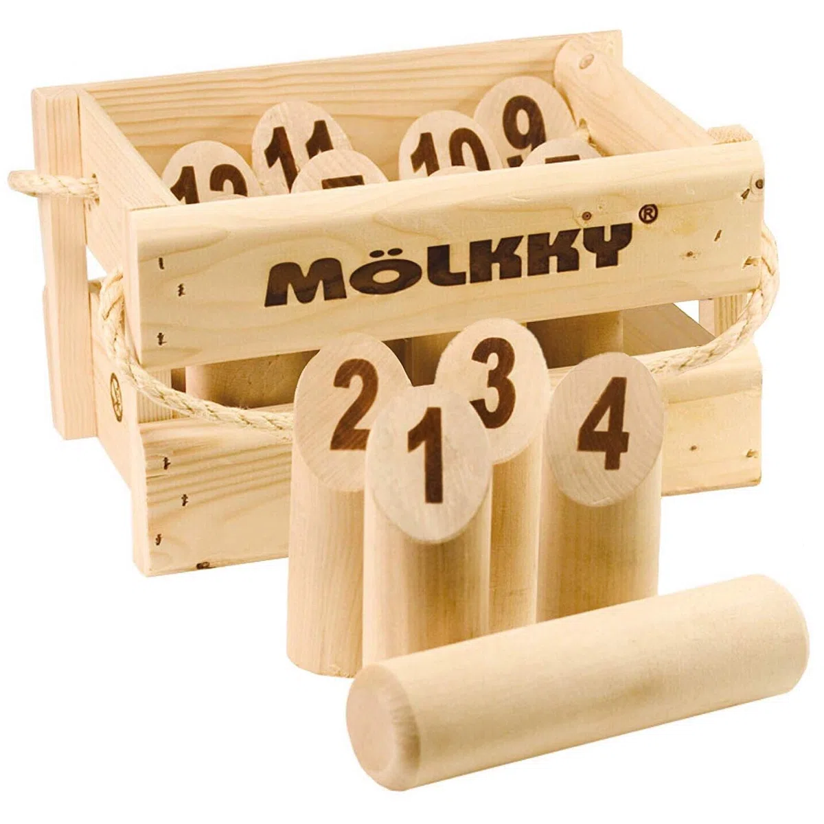 Tactic Games 52501 Mölkky - L'originale, gioco finlandese di lancio [Istruzioni in lingua tedesca]