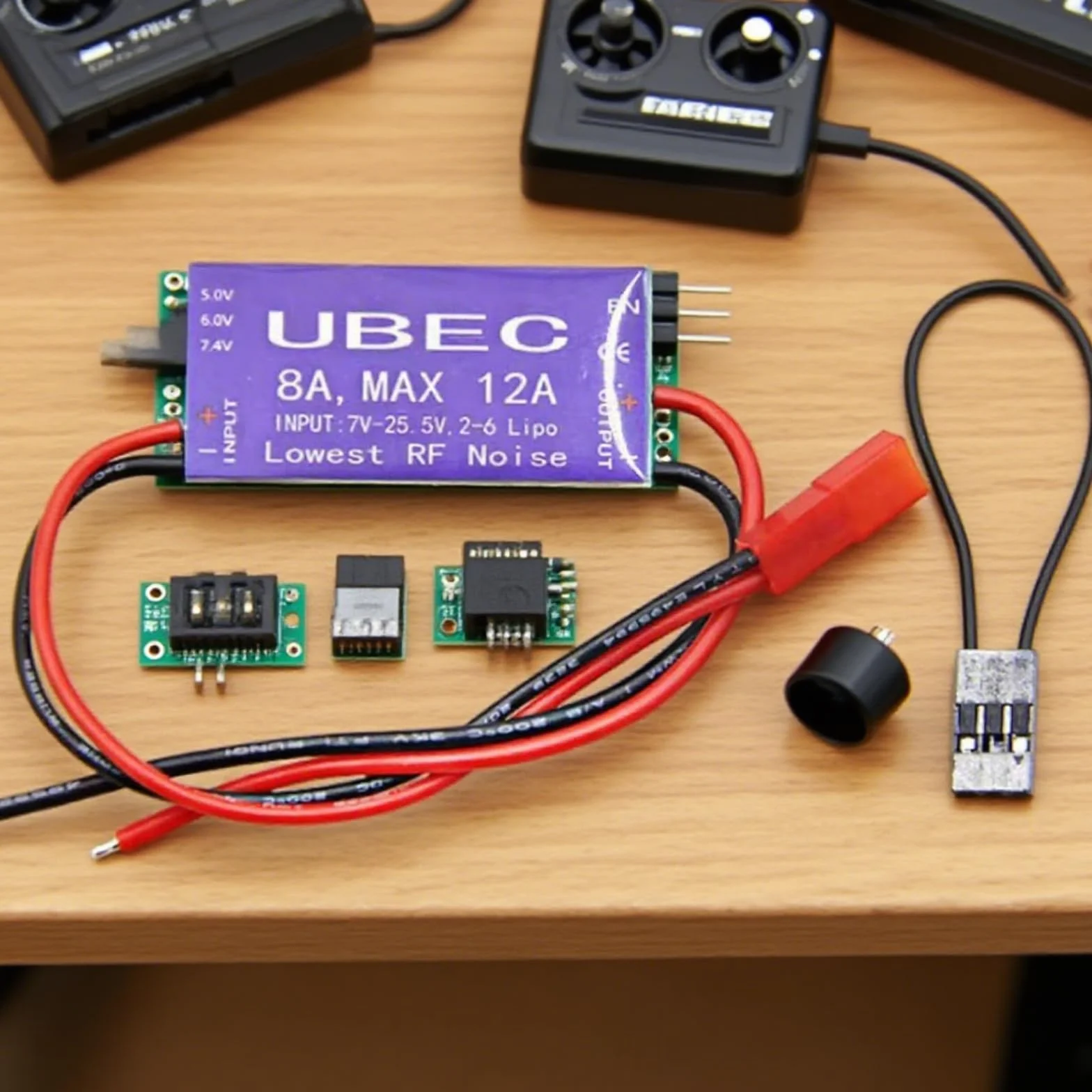UBEC Alimentatore di Commutazione, 8A UBEC Switch Mode Regolatore di Tensione, 5V 6V 7,4V 8A Max 12A Uscita 7V-25,5V Ingresso UBEC Modulo Servo Interruttore di Alimentazione per RC Helicopter