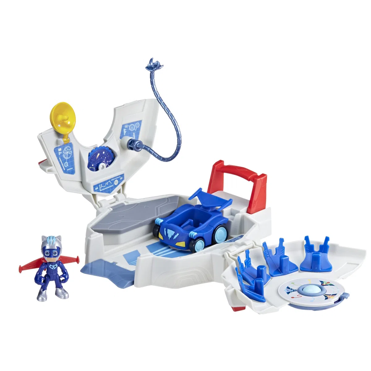 PJ Masks: Eroi Super Power, playset PJ Power Q, playset con Auto e Action Figure, Giocattoli dei Superpigiamini per Bambini e Bambine