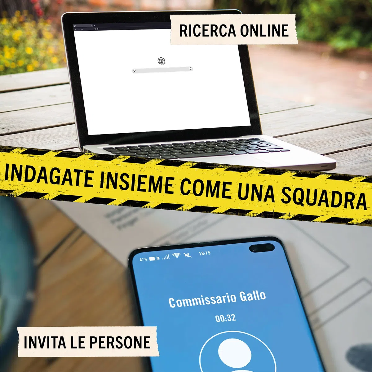 Hidden Games Luogo del Reato – Il caso di Villasetia – Gioco investigativo, tipo Escape Room da tavolo, giochi nascosti, risolvi un caso, detective gioco, caso da risolvere