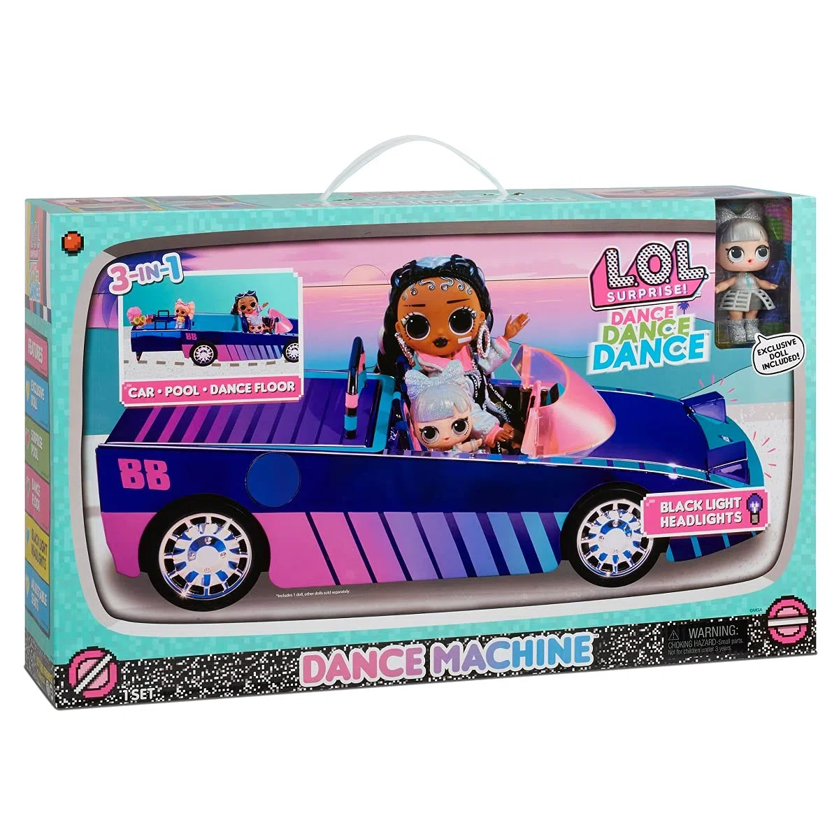LOL Surprise Dance Machine con bambola esclusiva, piscina a sorpresa, pista da ballo e black light magica - Macchina multicolore per bambole, adatta dai 4 anni in su