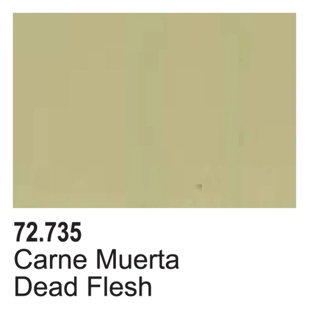 Vallejo 72735 - Colore Acrilico Opaco All'acqua, Per Aerografia, Beige (Dead Flesh), 17 ml, 1 Pezzo