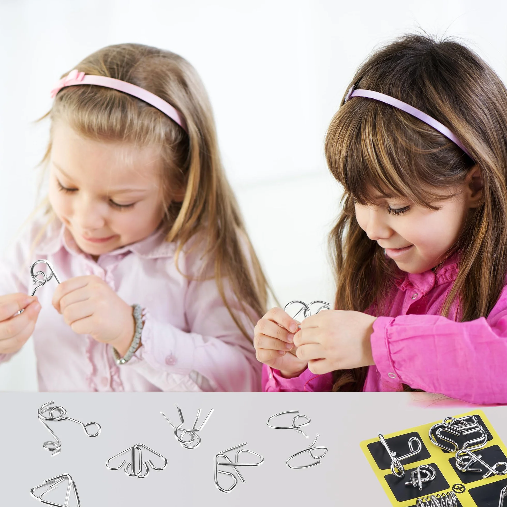 32 Pezzi Puzzle In Metallo, Rompicapo Metallo, Giocattoli Educativi IQ Test Per Adulti E Bambini Regali Bomboniere Premi