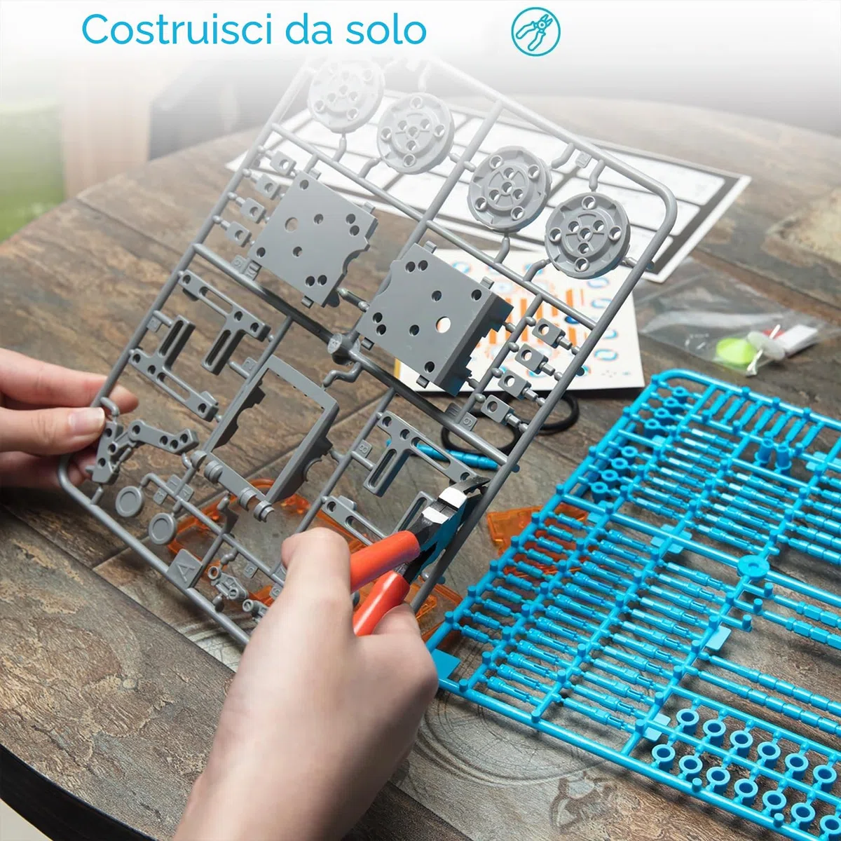 14 in 1 Robot a Energia Solare, STEM Robot Science Toys Kit Giocattolo per Bambini, Giocattoli Educativi Robot Solare, DIY Building Toy per Bambini Ragazzi e Amanti della Scienza (Grigio)