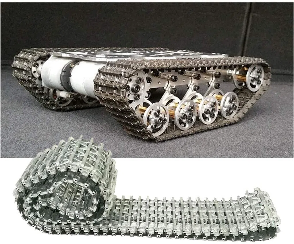 Rc- Carro Armato ad Alta velocità telecomandato 1/16 RC Parti di aggiornamento Pista in Metallo Adatta per Telaio Auto Heng Long 3818 Tiger Tank