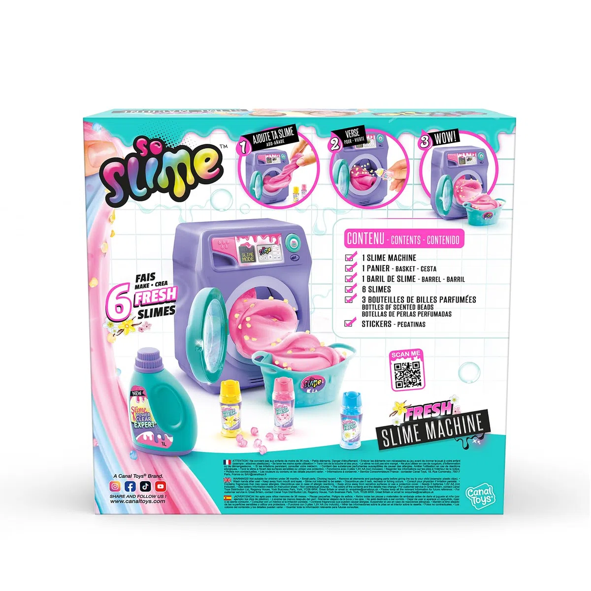 Canal Toys -La lavatrice di Slime-So Fresh-SSC 244, Viola
