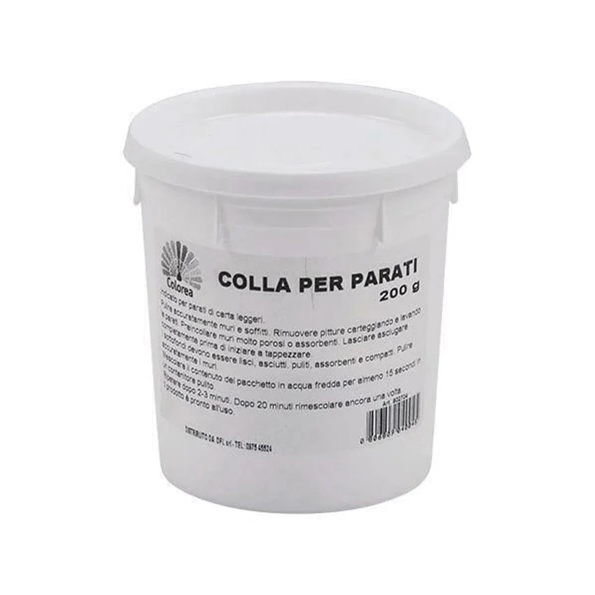 La zappa Colla adesivo in polvere per parati di carta leggeri 200 gr (12 Pezzi)