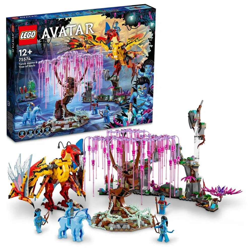 LEGO Avatar Toruk Makto e l’Albero delle Anime, Modellino da Costruire di Pandora con Elementi Fluorescenti e Figura Animale Direhorse, Idee Regalo di Compleanno per Bambine e Bambini 75574