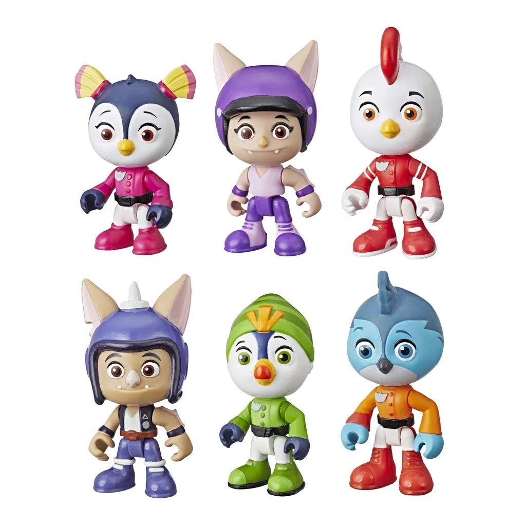 Top Wing hasbro - collection pack da 6 personaggi, 7.5 cm, multicolore