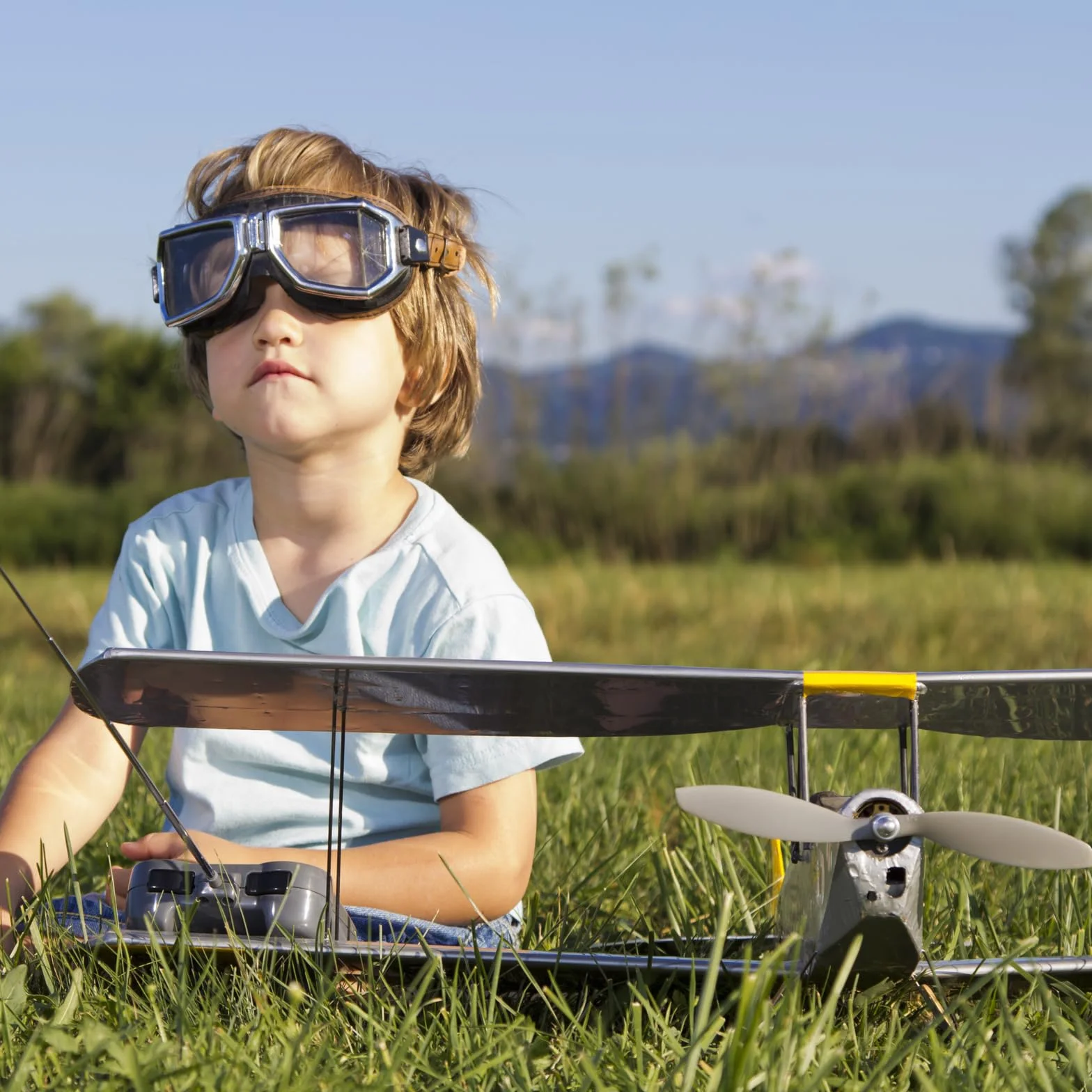 QUARKZMAN 5pz 8x4" Elica RC Eliche 2 Pale Grigie con Ring Adattatori per Sostituzione Elica RC Aeroplano Aereo