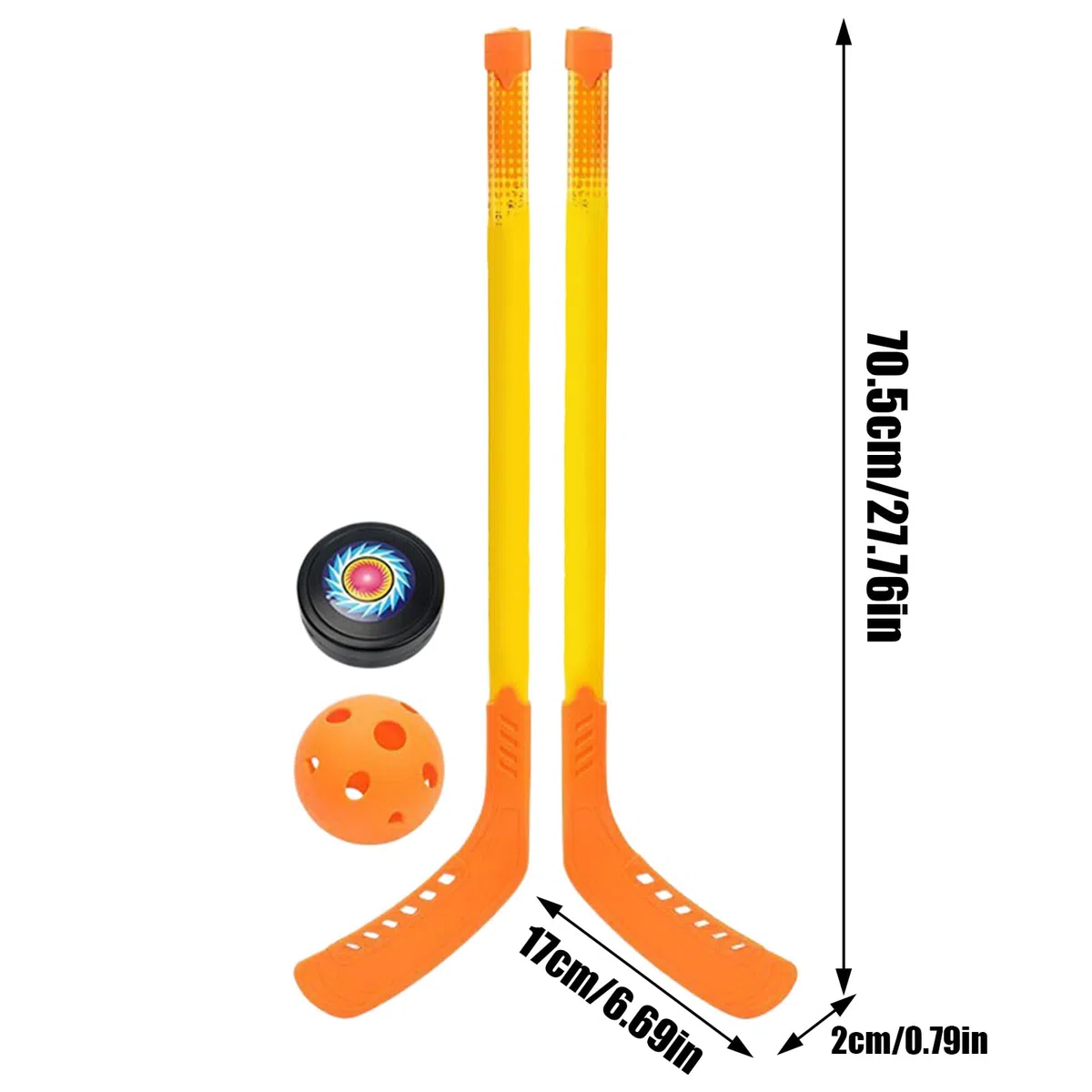 Generisch Set da hockey per bambini, mazza da hockey e palline | set da hockey per principianti e ragazze