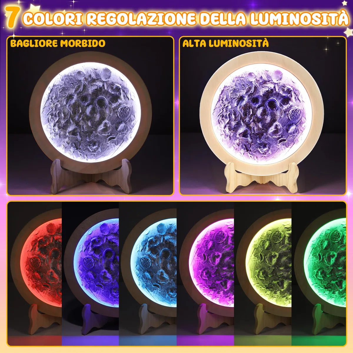 Toyzey Set fai da te per bambini dai 6 7 8 9 10 anni, regalo per ragazze 10 11 12 anni, lampada a luna, per ragazzi 6 – 8 anni, luce notturna per bambini a partire da 8 – 12 anni, regalo di compleanno