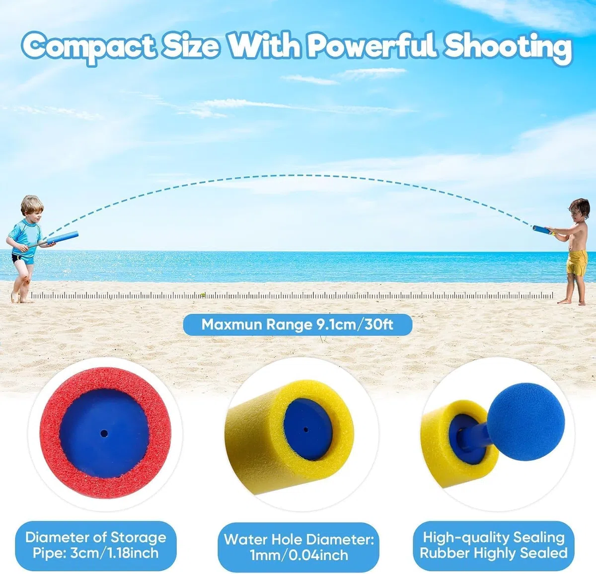 20 Pezzi Pistola ad Acqua Schiuma per Bambini, Pistole ad Acqua, Fucile ad Acqua, Pistola Acqua Bambini per Piscina, Giardino, Spiaggia,Esterno Giochi,Festa,Estivi Giochi d'acqua per Bambini