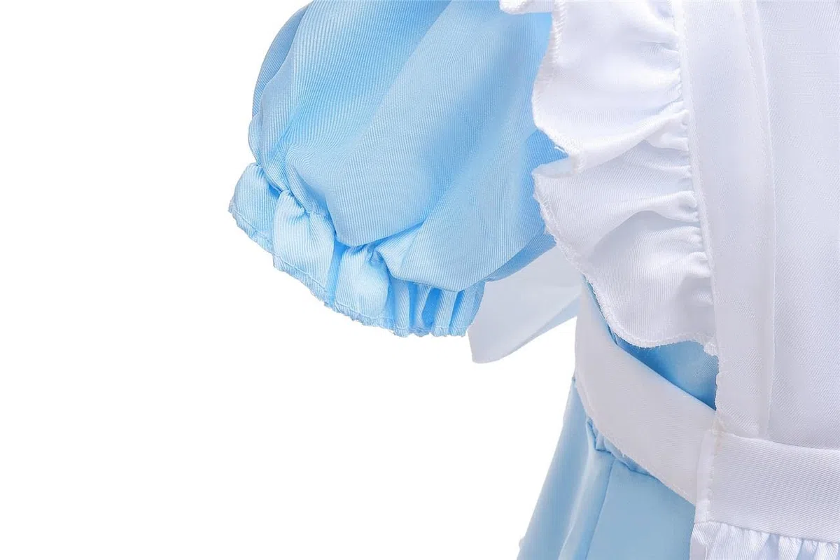 Lito Angels Vestito Costume Alice nel paese delle Meraviglie con Grembiule Bianco e Cerchio per Capelli per Bambina Taglia 2 a 14 anni, Blu