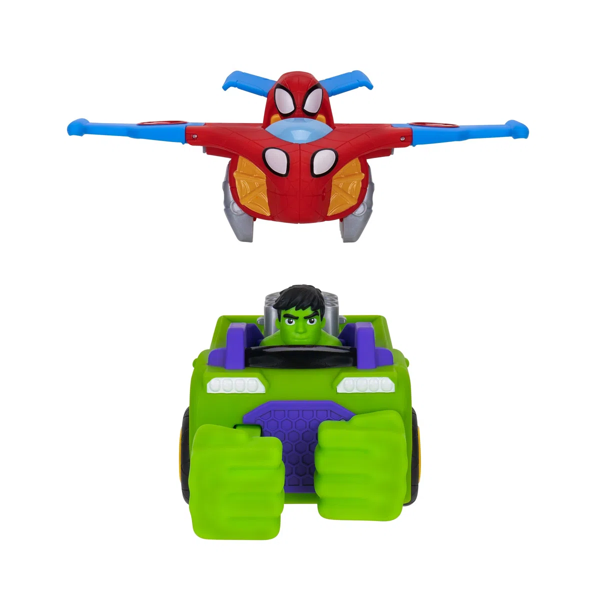 Spidey und Seine Super-Friends SNF0323 – Team Up veicolo, combinazione di Hulk Veicolo & Spidey Jet