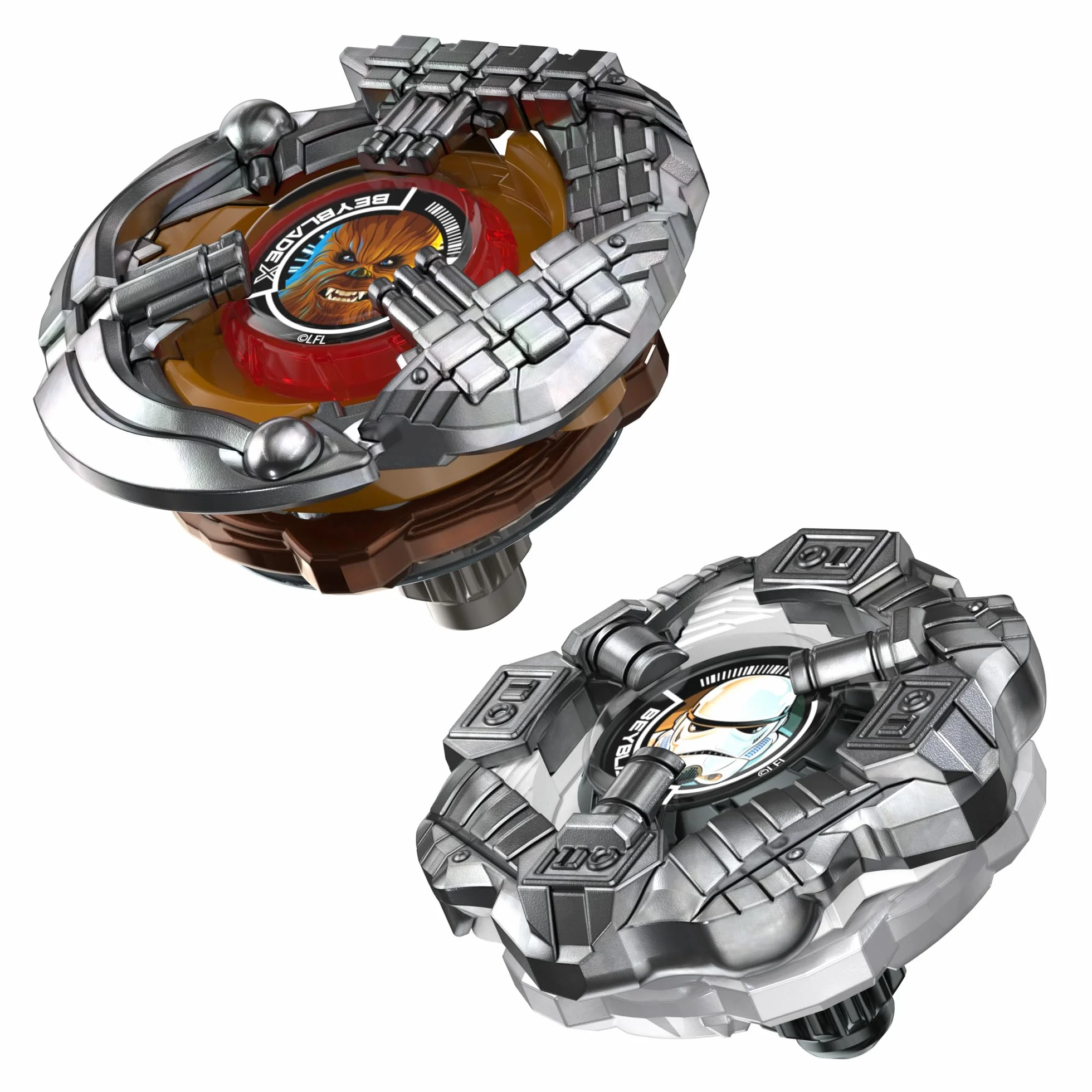 Hasbro Beyblade X in collaborazione con Star Wars, Chewbecca 4-80LF vs. Assaltatore 5-70B