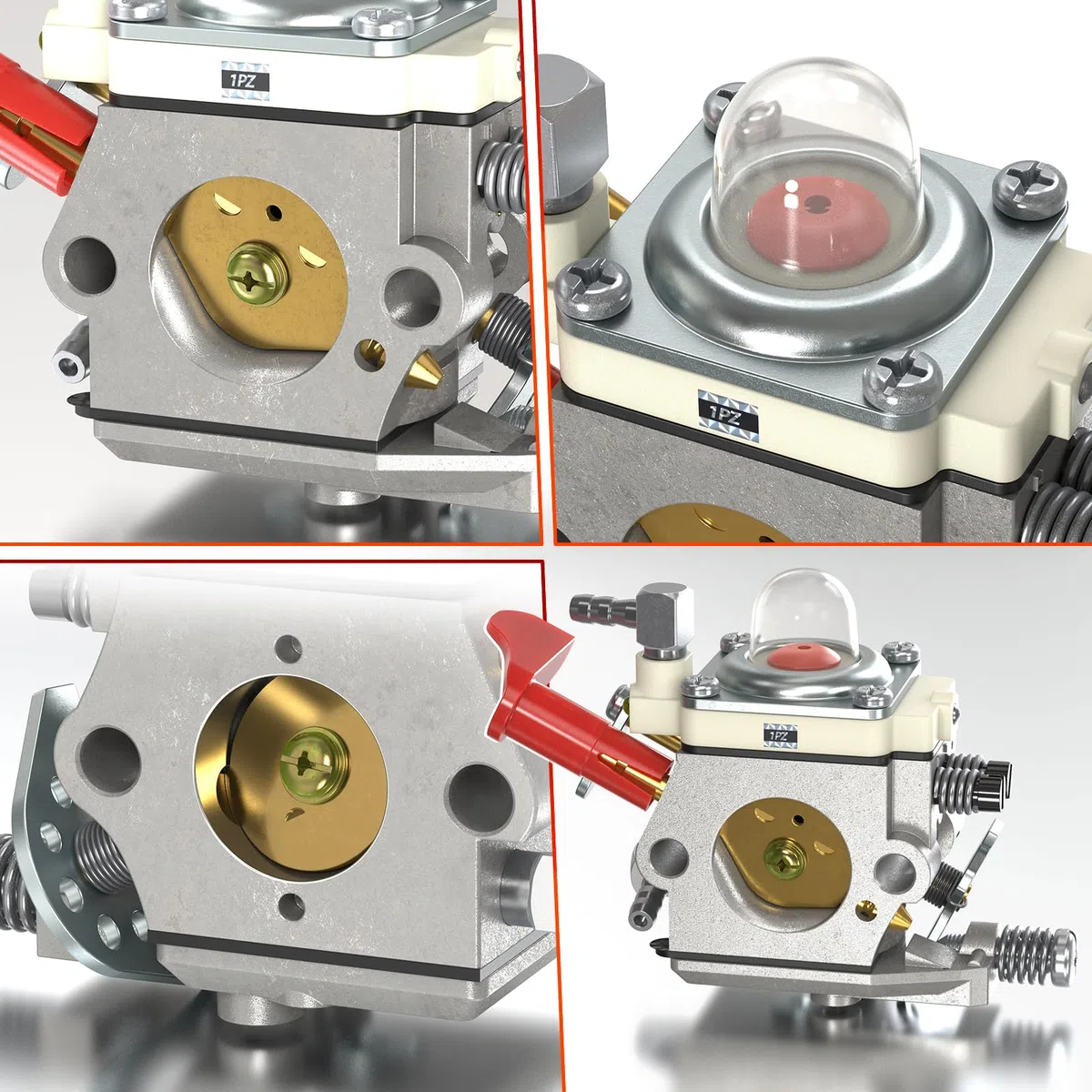 1PZ Kit Carburatore per Walbro WT-668 WT-668B Baja 5B 5T 23-30,5cc | Compatibile con WT-997, WT-664, HPI Baja 5B SS, Rovan, KM, Zenoah, CY, RCMK e Losi 5ive-T