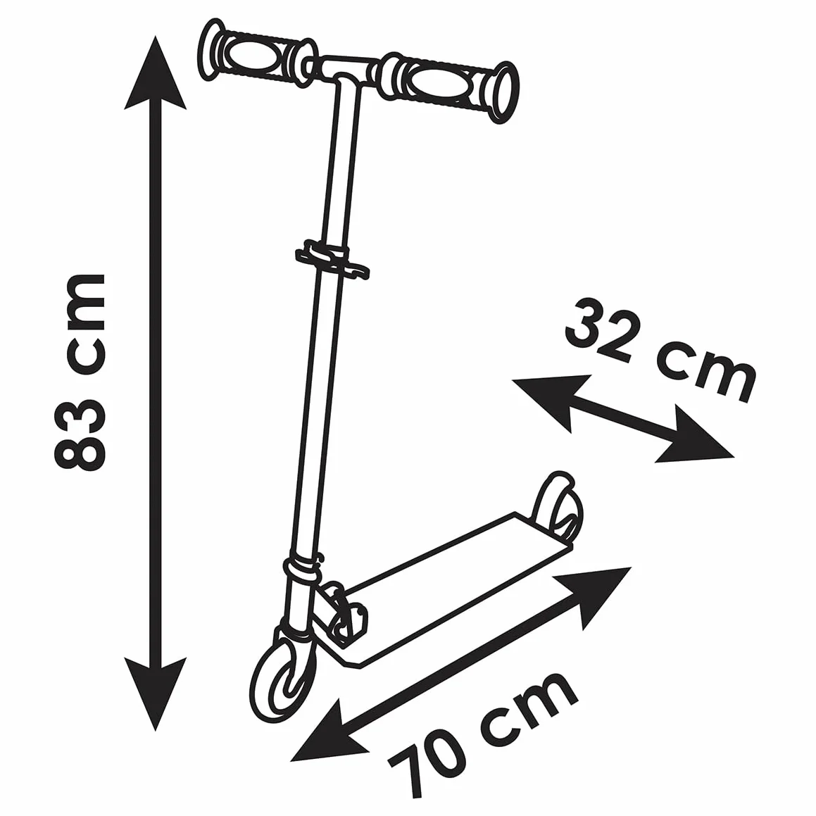 Smoby - Monopattino Super Mario con 2 ruote, Manubrio regolabile, pedana antiscivolo, struttura in metallo resistente. Dai 5 anni in su, 7600750370