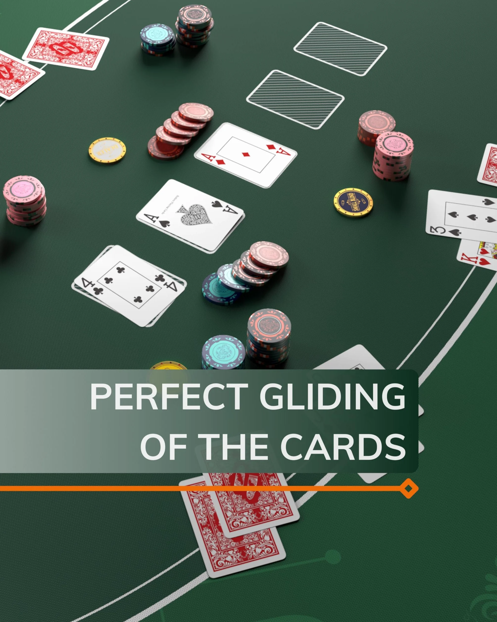 Bullets Playing Cards, Tappetino da poker di design, colore nero, 100 x 60 cm, per il proprio tavolo da poker, telo da poker, cuscino da poker