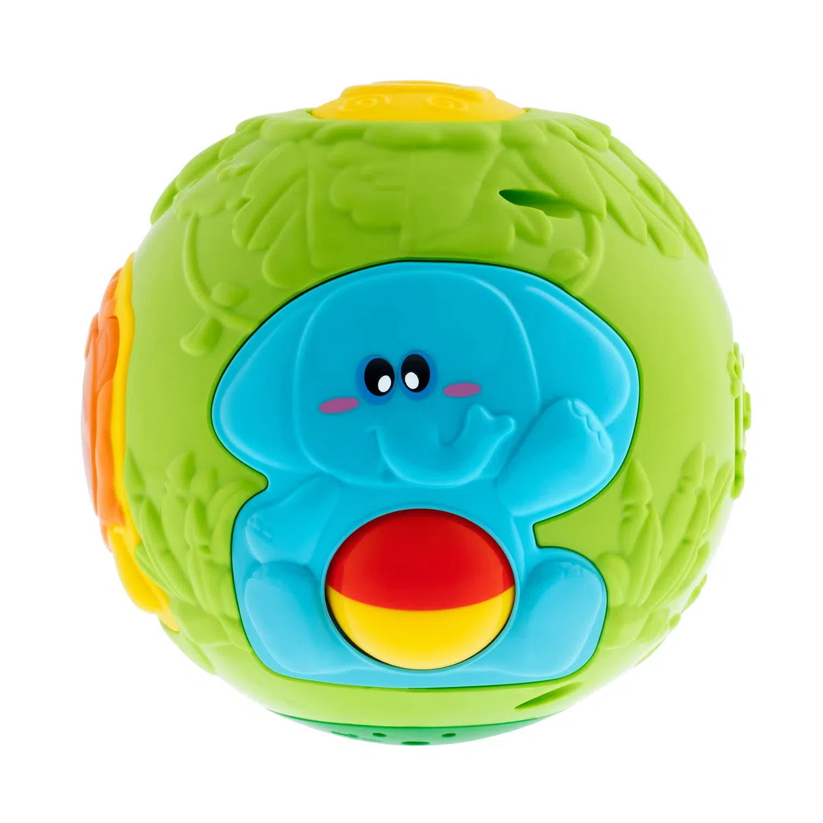 Chicco Gioco Palla Pop Up, Palla Musicale con Effetto Sorpresa, a Tema Giungla Con Luci, Suoni ed Effetto Cucù, Sviluppa Abilità Manuali, 6-36 Mesi