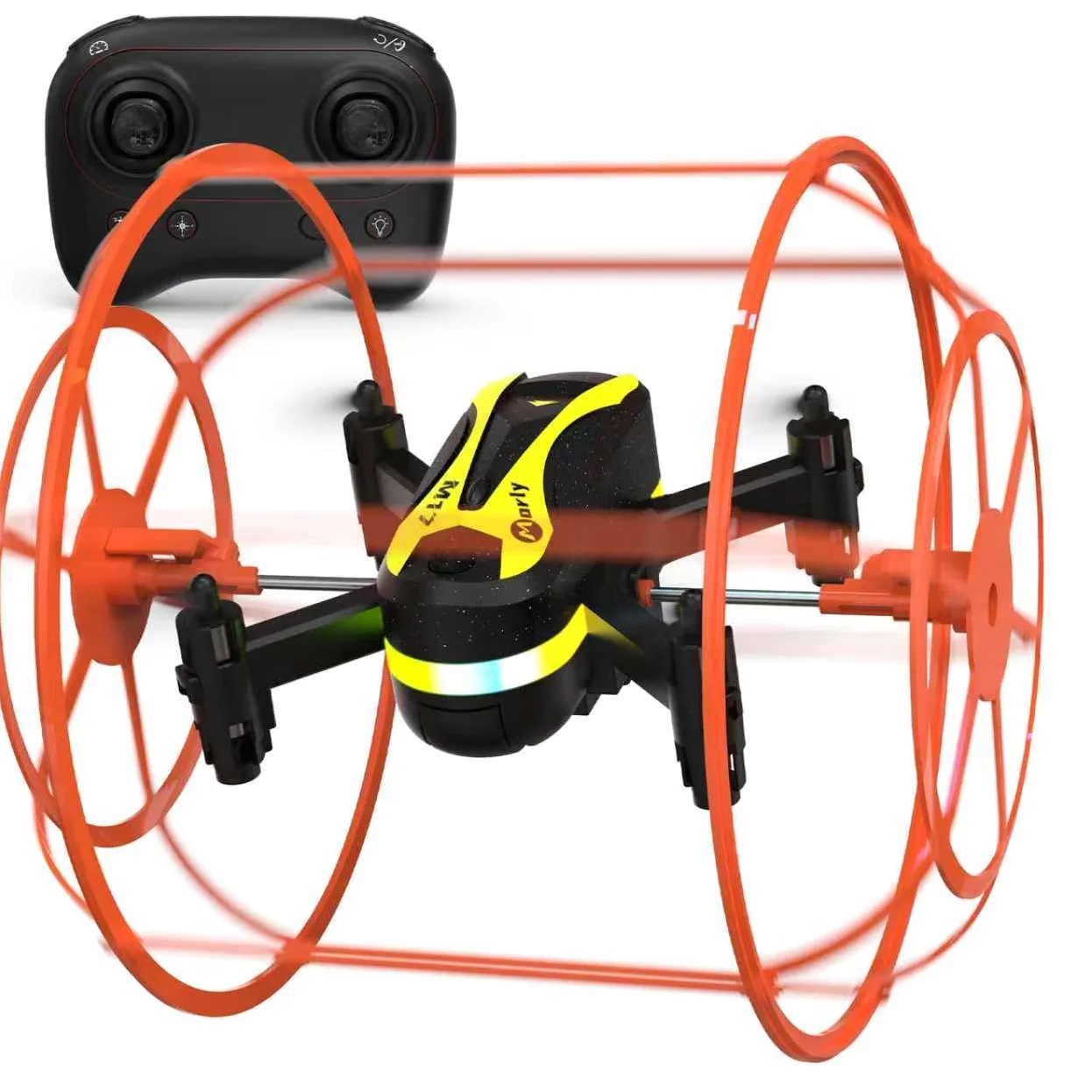 M17 Quadricottero RC per Principianti Mini Drone con Copertura Protettiva Modalità Terra-Aria Droni Indoor and Outdoor Capovolgimento 3D Modalità senza Testa Operazione con Un Tasto Regalo