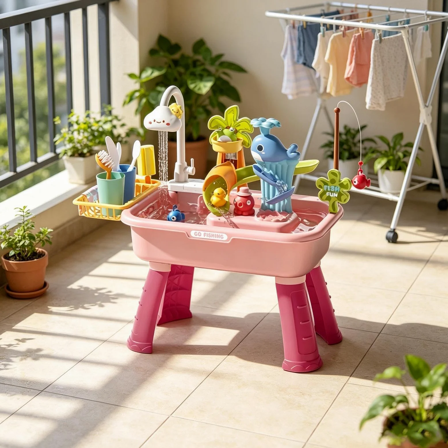 Tavolo ad acqua | Giocattolo di pesca per - Gioco all'aperto per l'estate,per ragazzi Ragazze Giardino Patio Spiaggia Campeggio presepe Casa Sala giochi Vacanze