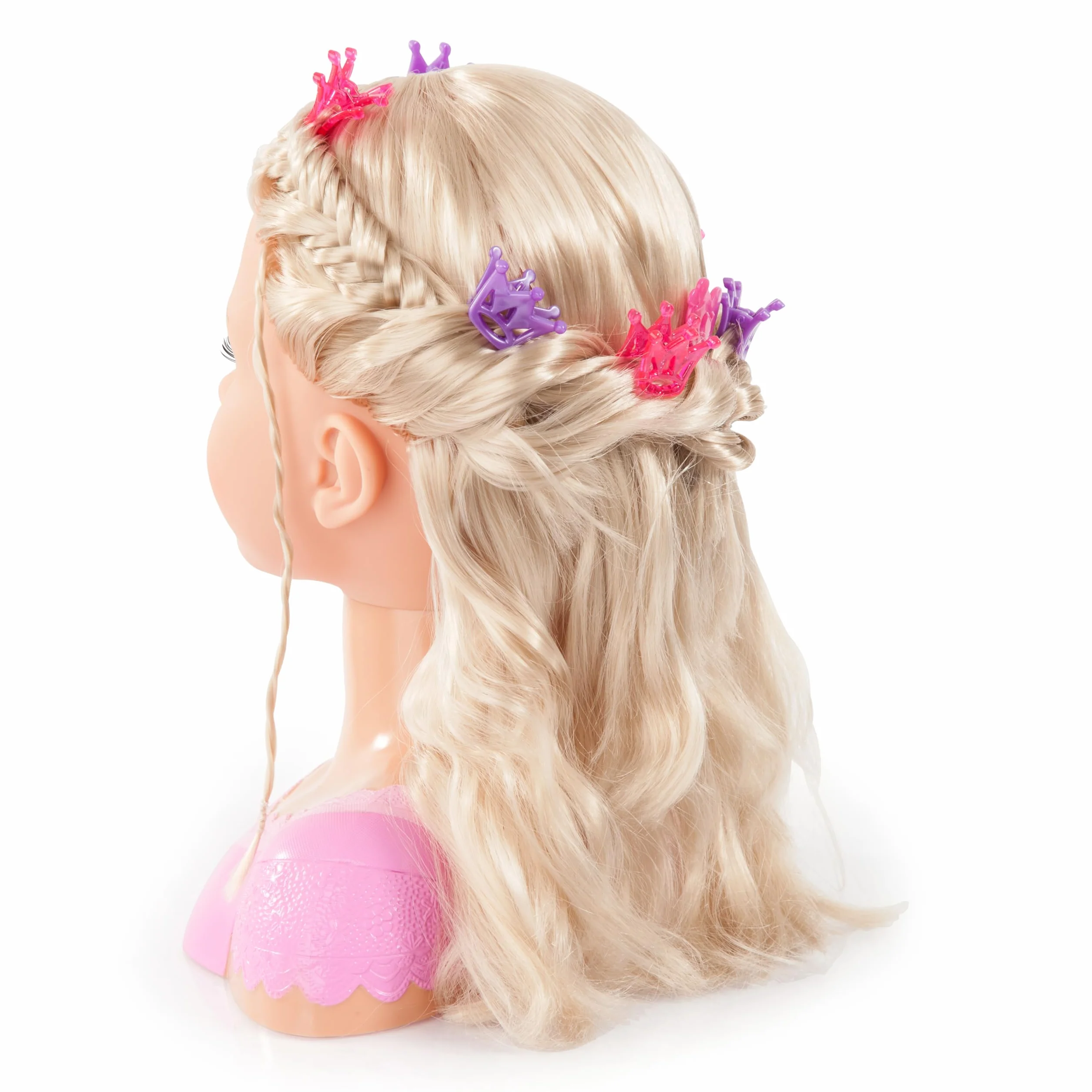 90088AA Bayer Design, Testa da truccare e pettinare Charlene Super Model con Accessori, capelli biondi