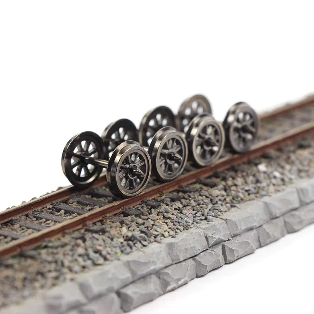 Evemodel H0 DC HP1487 - Set di 12 ruote in metallo per modellini treni, 36"