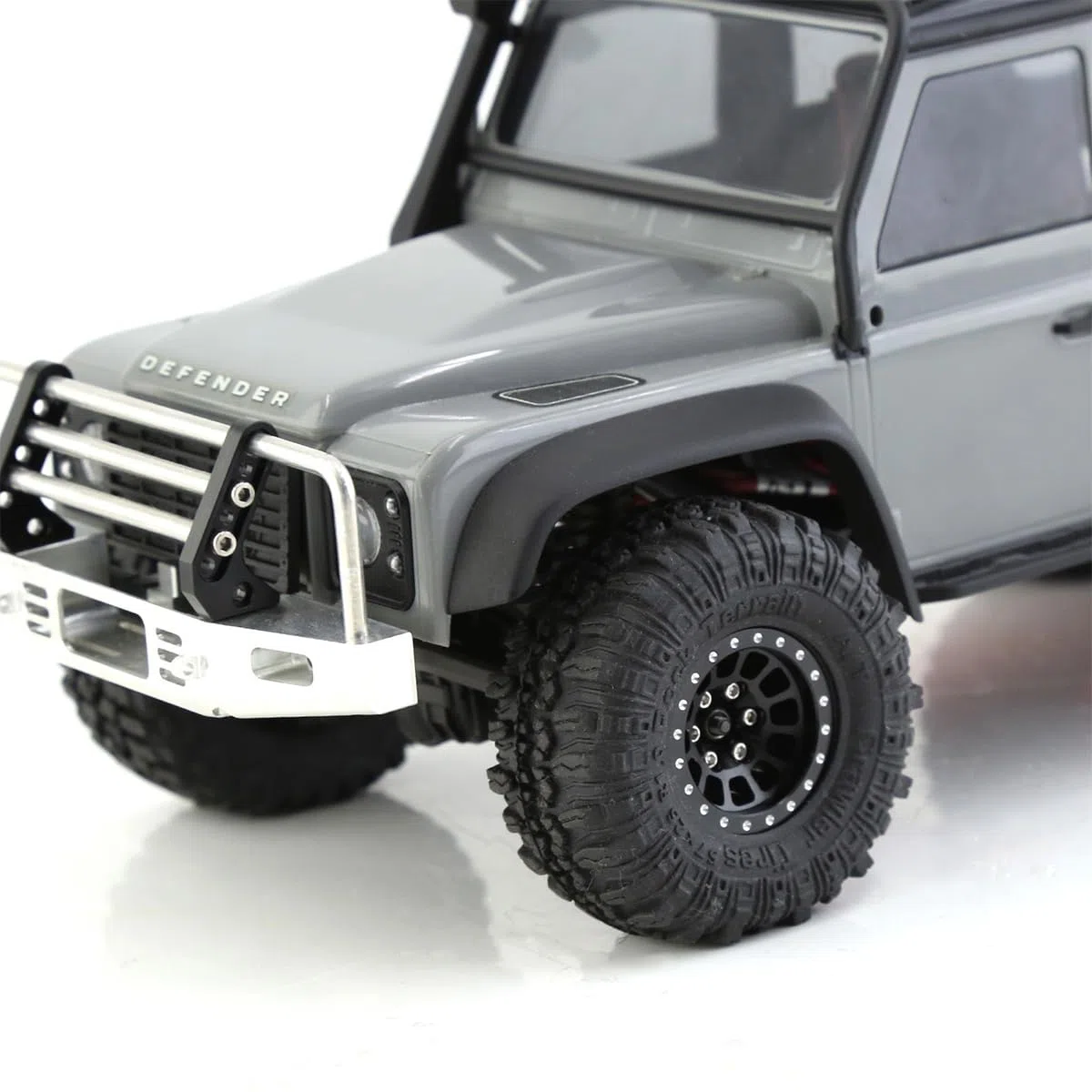 Pneumatici 1.0, Pneumatici cingolati S3 per Tutti i Terreni per Auto cingolate RC Axial TRX4M SCX24 AX24 FCX24 Parti di aggiornamento (Nero)