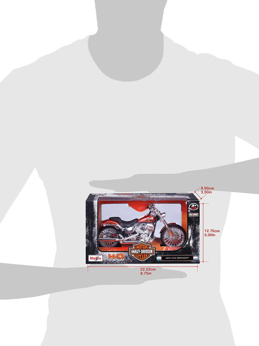 Maisto Mi32327 Modellino Moto Harley Davidson Cvo Breakout 2014, Scala 1:12