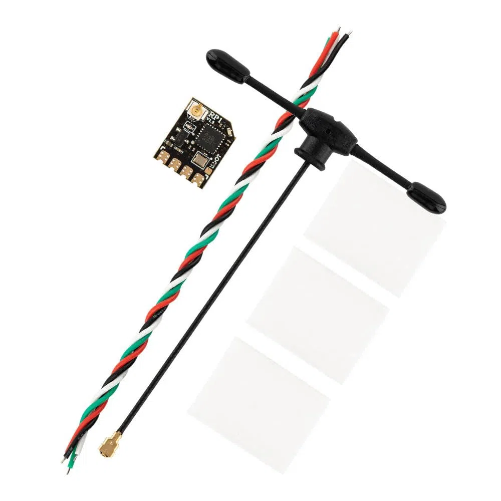 Radiomaster RP1 2.4GHz ExpressLRS Nano ricevitore con antenna UFL T da 65 mm per trasmettitore ELRS FPV ideale per drone FPV/Tiny Whoop/aereo RC ad ala fissa