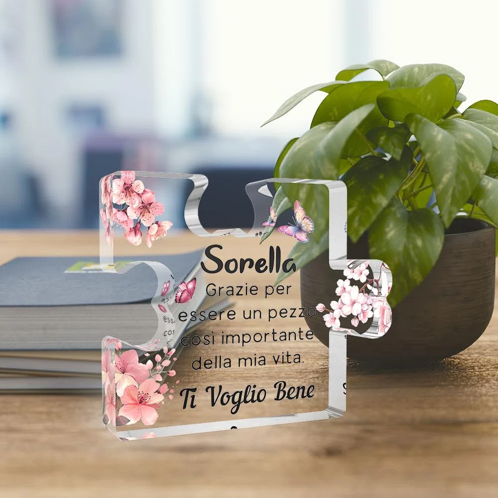 Regalo Sorella Regali Sorella Regalo Sorella Compleanno Idee Regalo Sorella Regali Per Sorella Targa Acrilica Puzzle Regalo Per Sorella Regalo Per Sorella Compleanno Regali Sorella Compleanno