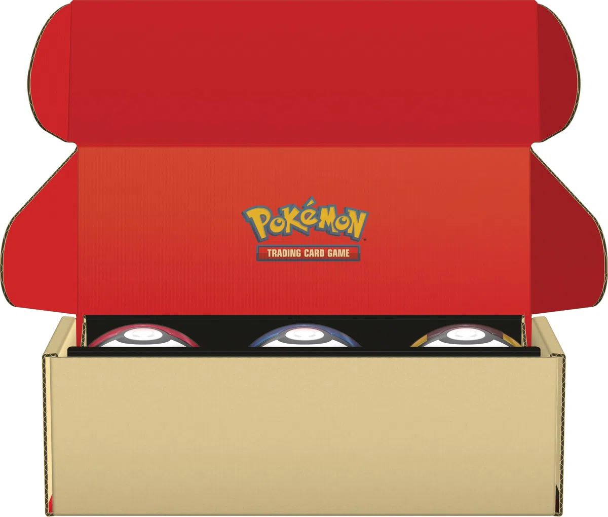 Pokémon: set di scatole da collezione Poké Ball del GCC Pokémon - Poké, Mega e Ultra Ball (nove buste di espansione e sei fogli di adesivi) - Esclusiva Amazon